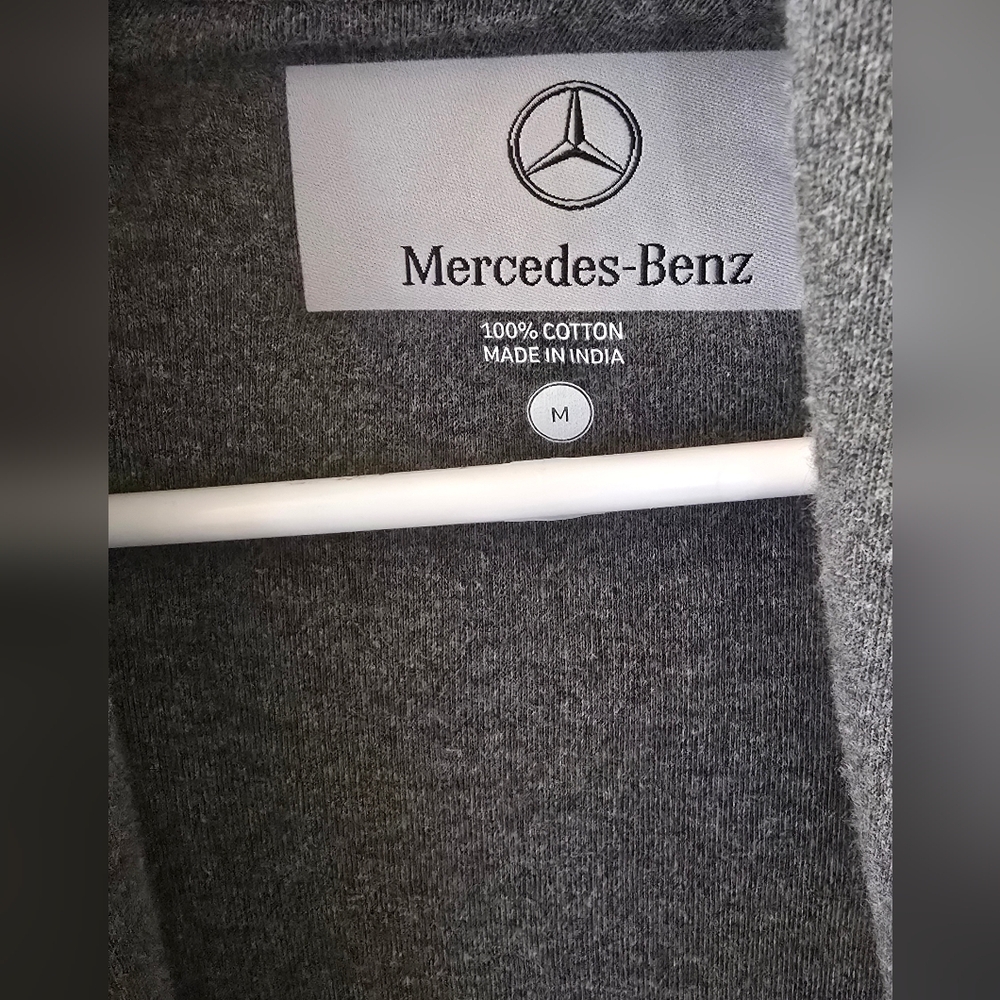 Mercedes Benz Women's Gray Open Front Cardigan Soft Roll Neck - Size M - Picture 2 of 4